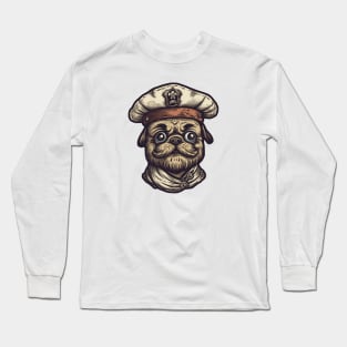 Captain pug Long Sleeve T-Shirt